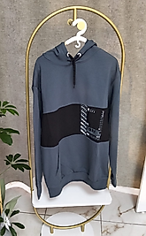 Erkek Garson Sweat Kapuşon Orman Yeşili