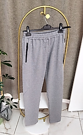 Erkek Garson Eşofman Düz Paça Gri