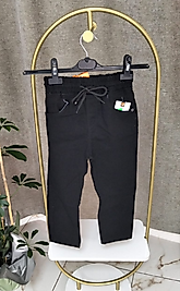 Erkek Lastikli Siyah Pantolon