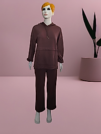 Bayan oversize tunik takım