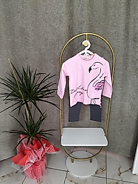 Pembe gri kız çocuk takım