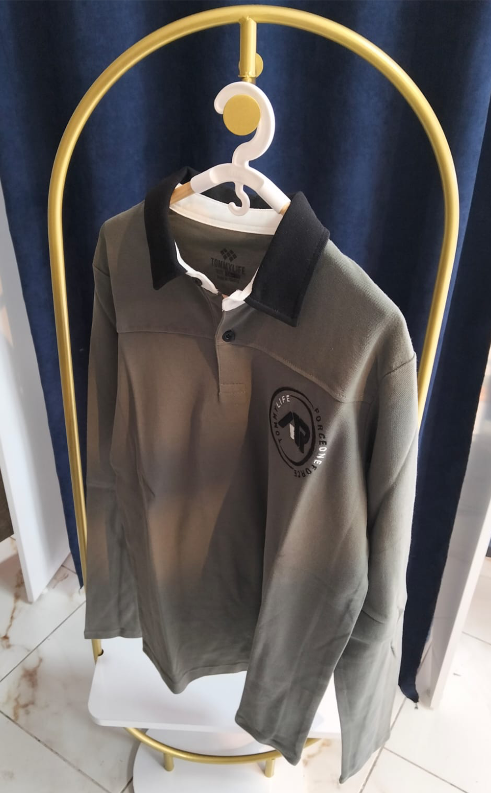 Erkek Garson Sweatshirt Polo Yaka Çağla