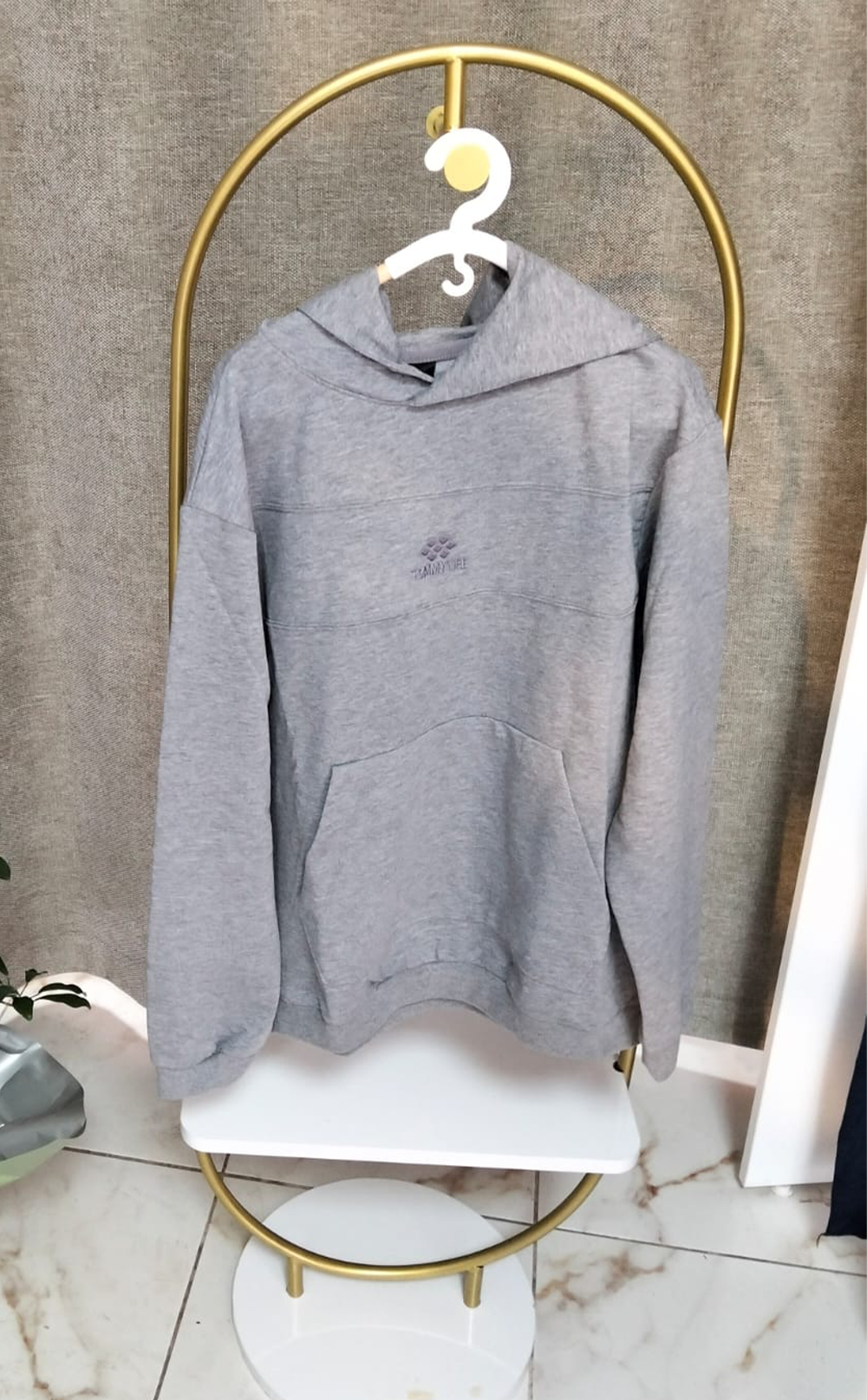 Erkek Garson Sweat Kapuşon Gri