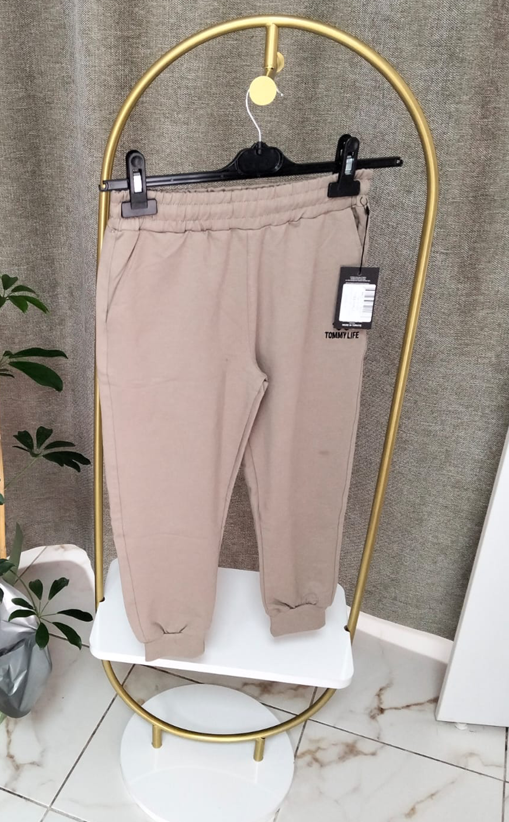 Erkek Garson Eşofman Jogger Koyu Bej