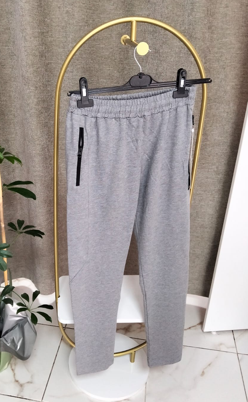 Erkek Garson Eşofman Düz Paça Gri