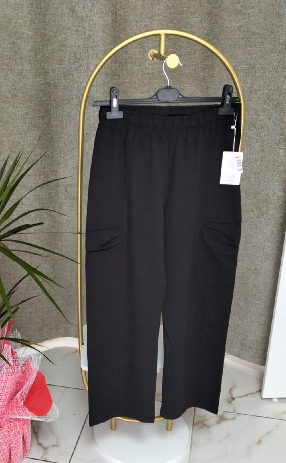 Kız Garson Eşofman Düz Paça Siyah